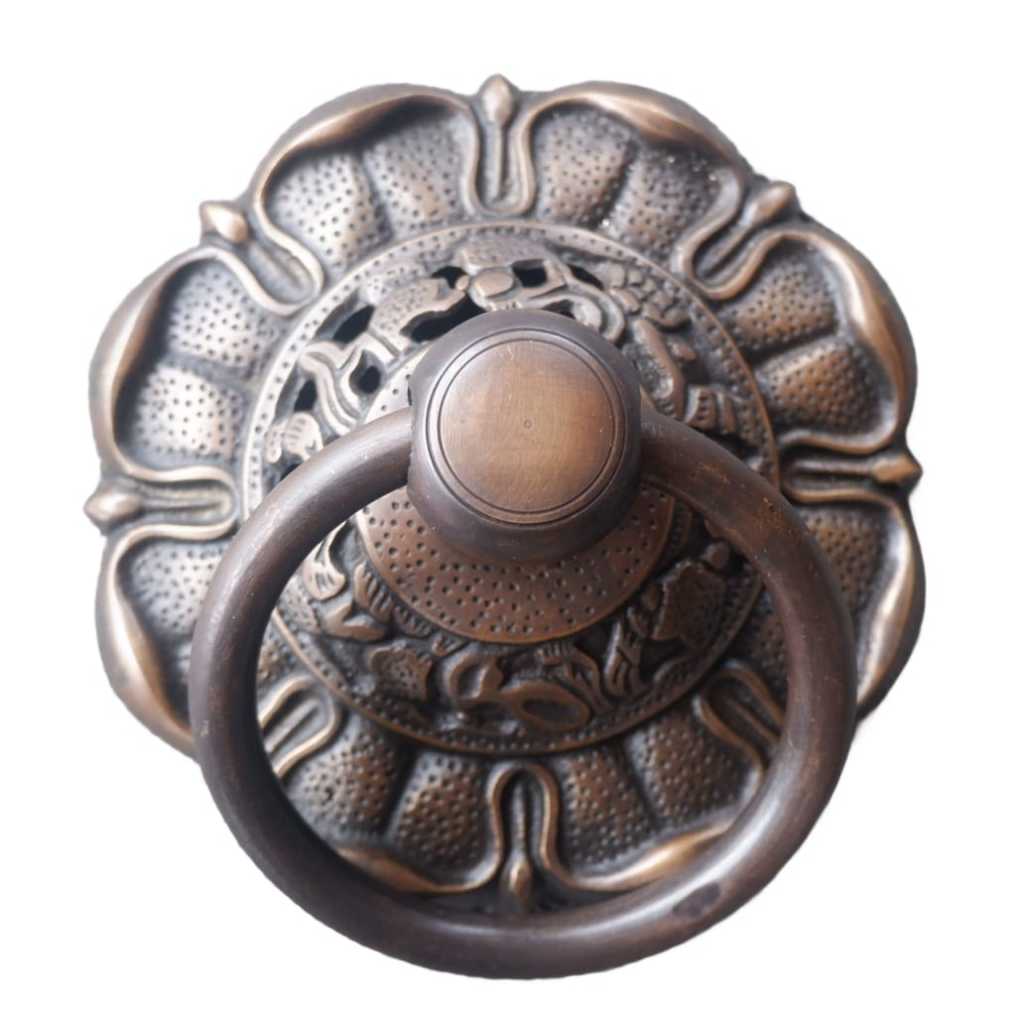 Handle Tarikan Pintu Gerbang Mewah Handle Pintu Gebyok Kuningan Antik