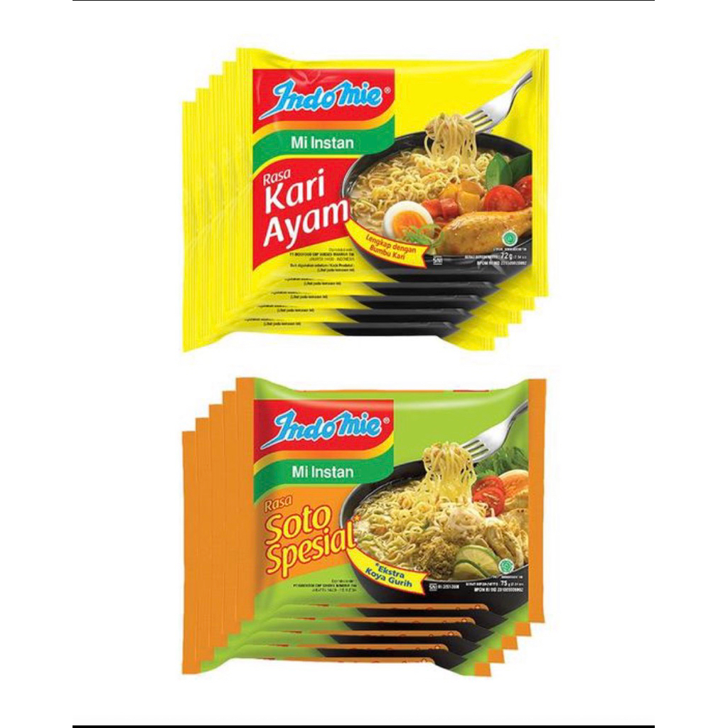 

Indomie Kari Ayam dan Soto Spesial
