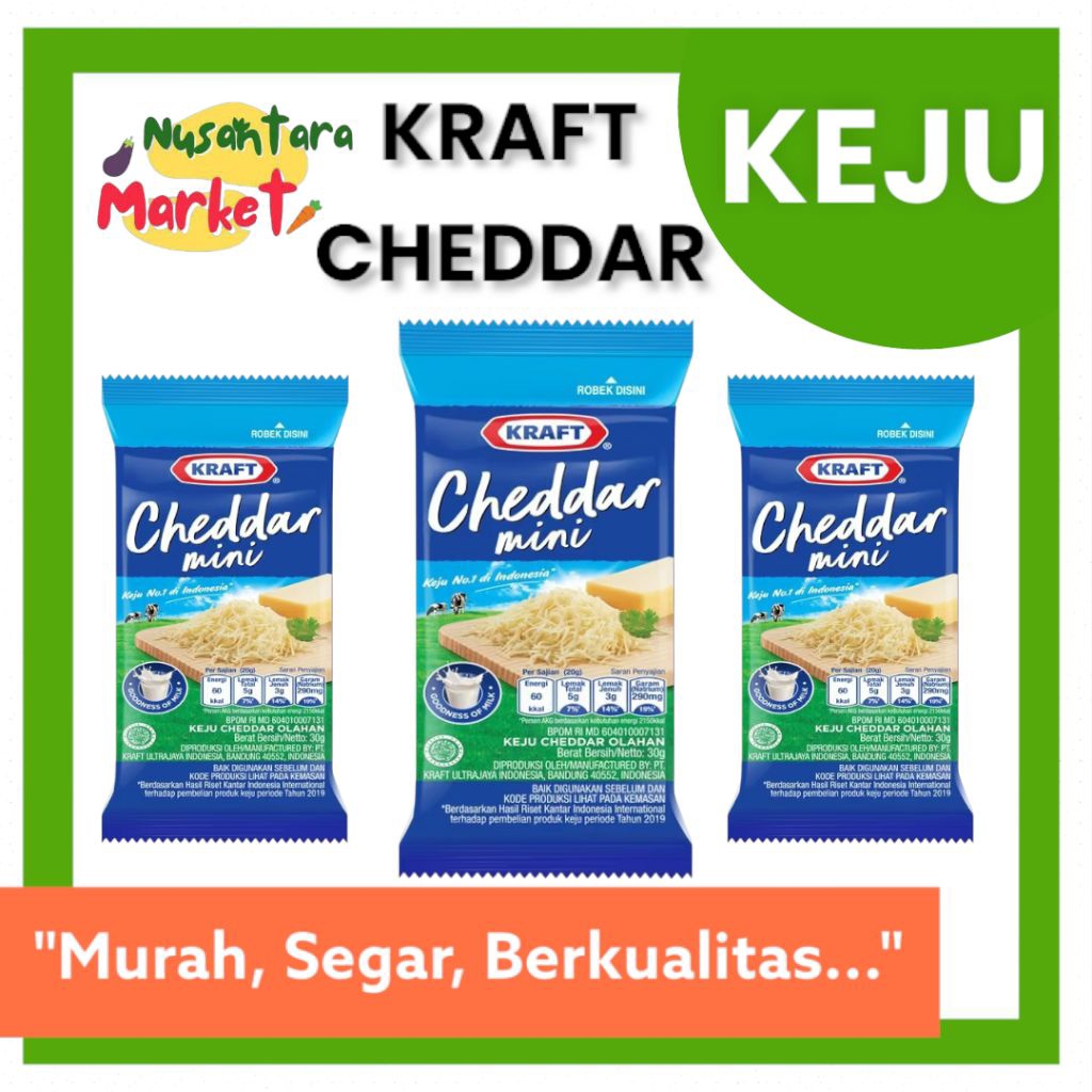 

KRAFT KEJU CHEDDAR | 35GR | NUSANTARA MARKET