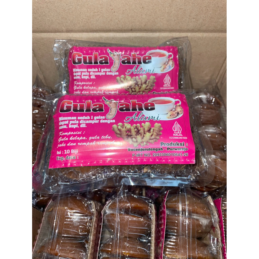 

Original Gula Jahe Khas Purworejo Isi 10 Biji No Campuran