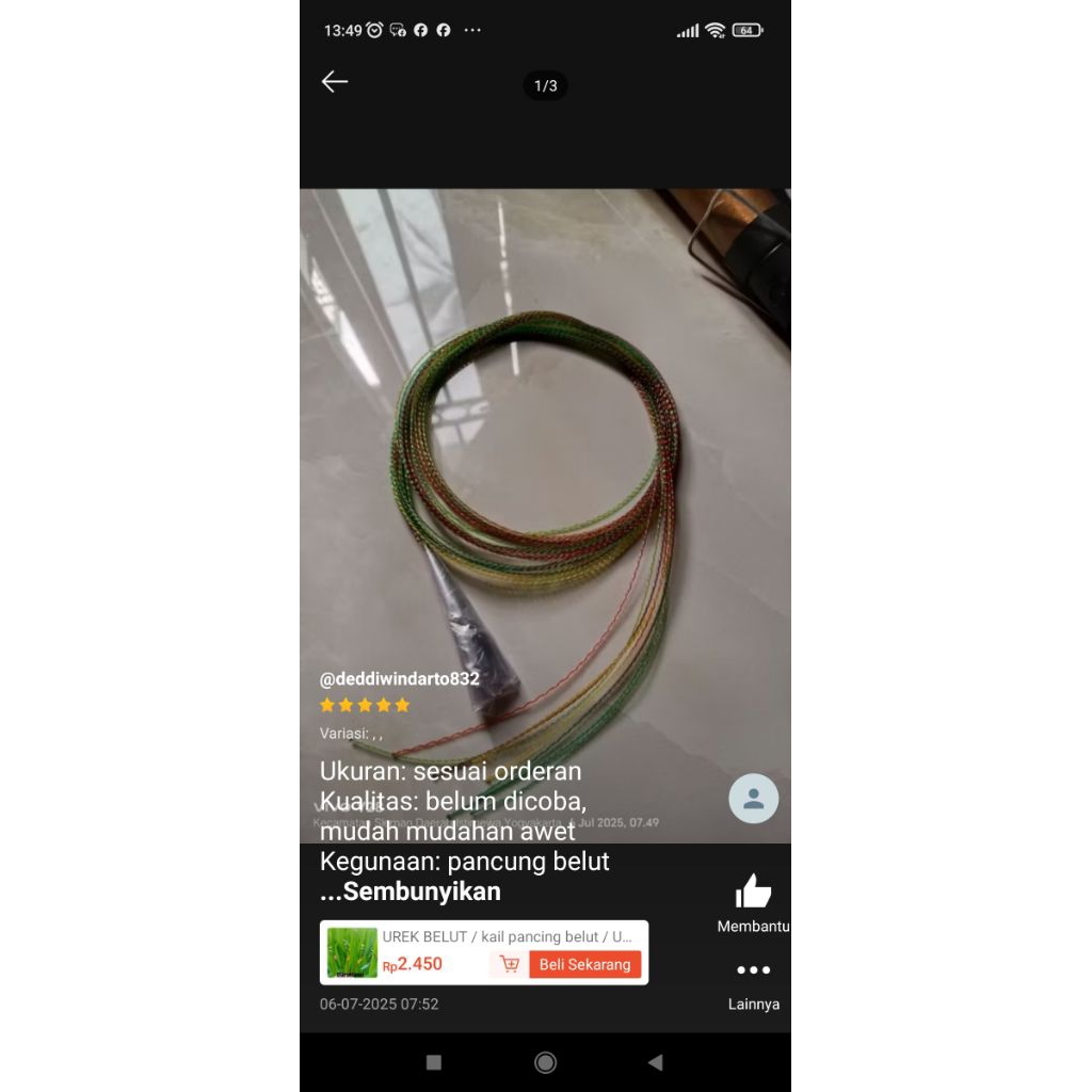 Alat pancing belut tajam terpecaya