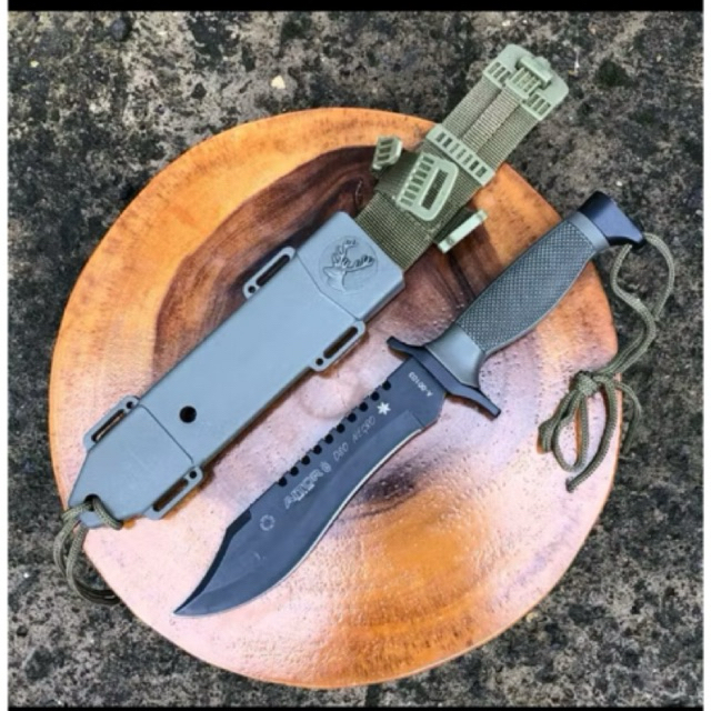 pisau berburu hunting survival | pisau camping serbaguna