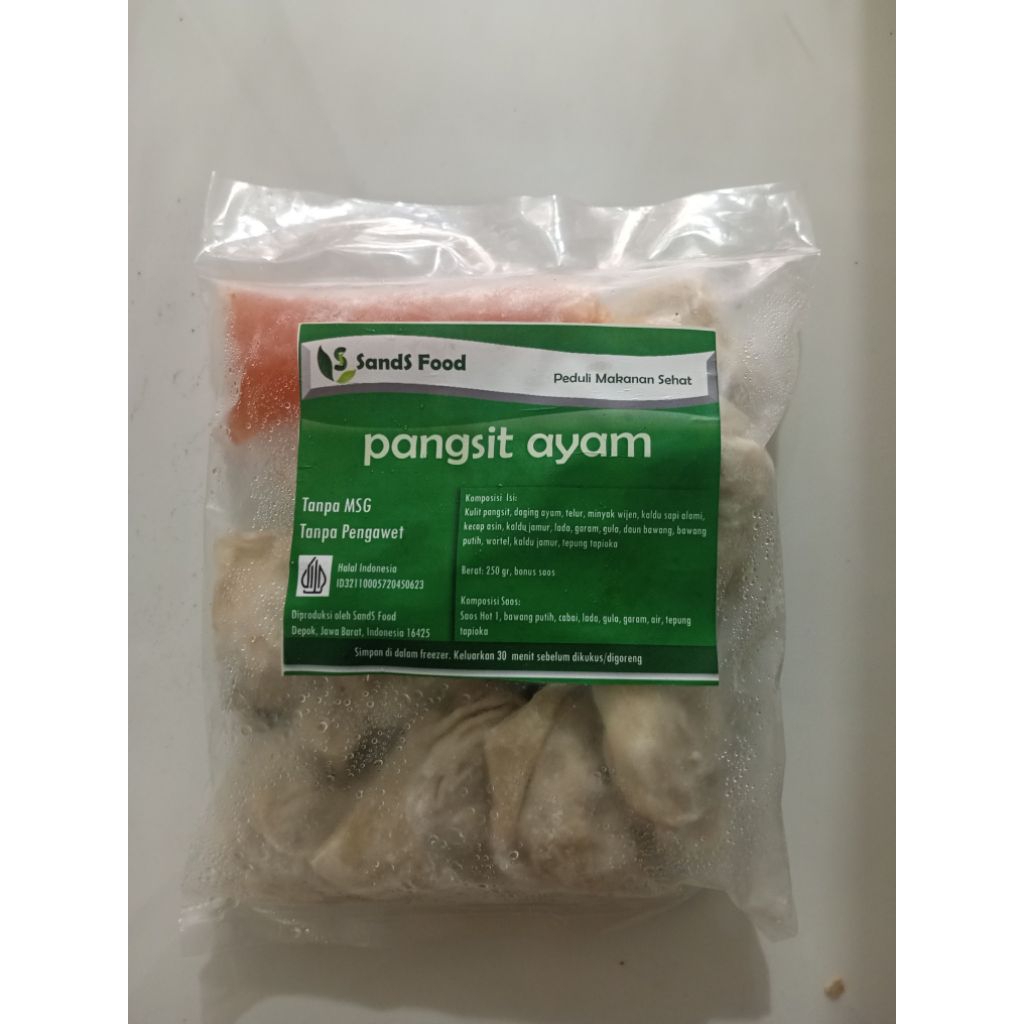 

Sands Pangsit Ayam isi 10s/ makanan siap saji 390gr