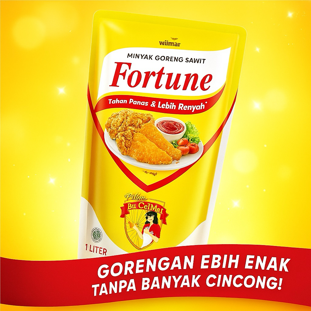 

Minyak Goreng Fortune 1 Liter – Lebih Renyah & Tahan Panas!