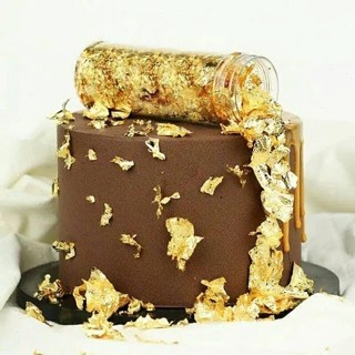 

DekorKue Hiasan Kue Gold, Silver, dan Rose Gold Foil / Dekorasi Cake Elegan (TIDAK DAPAT DIMAKAN)