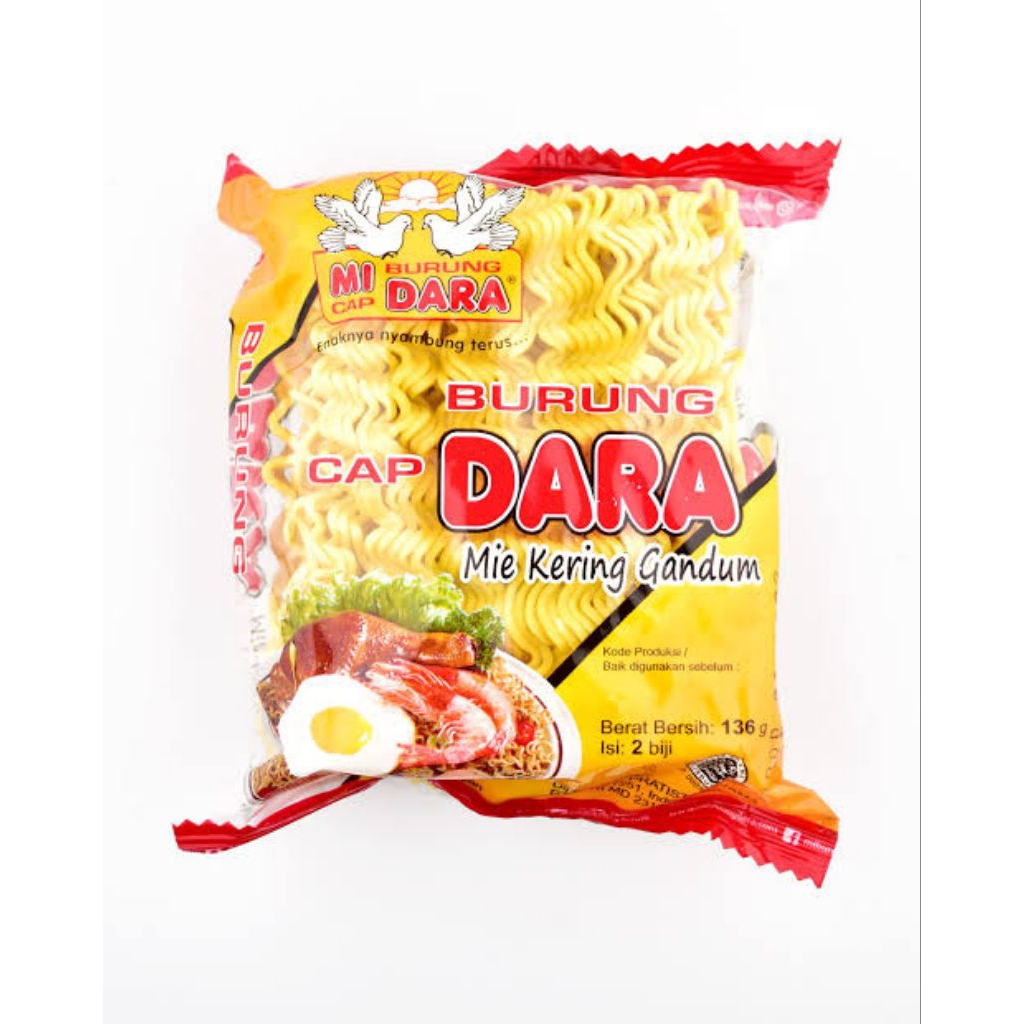 

Mi Cap Burung Dara Mie Kering Gandum 136 gram