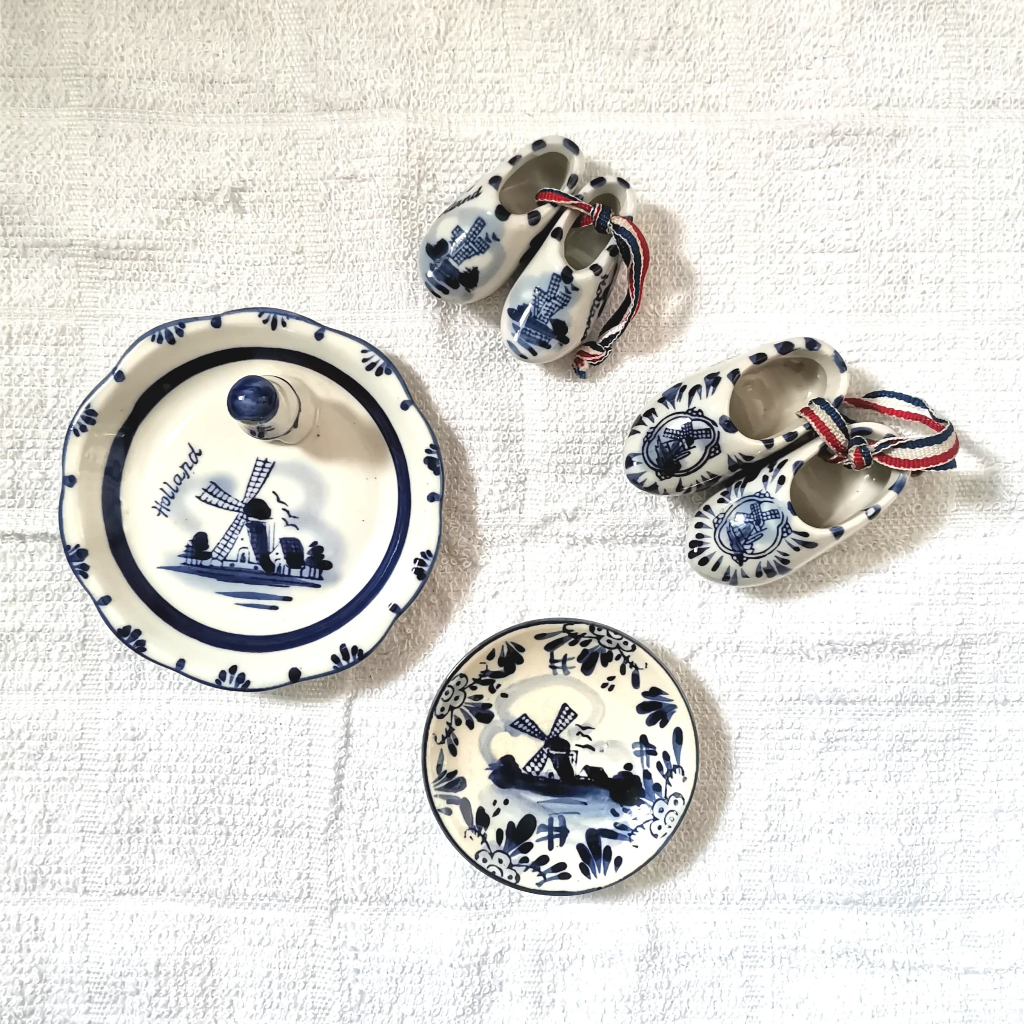 Pajangan Dutch Delft Blue / Traditional Dutch Delft Blue Ware Collection Holland Preloved