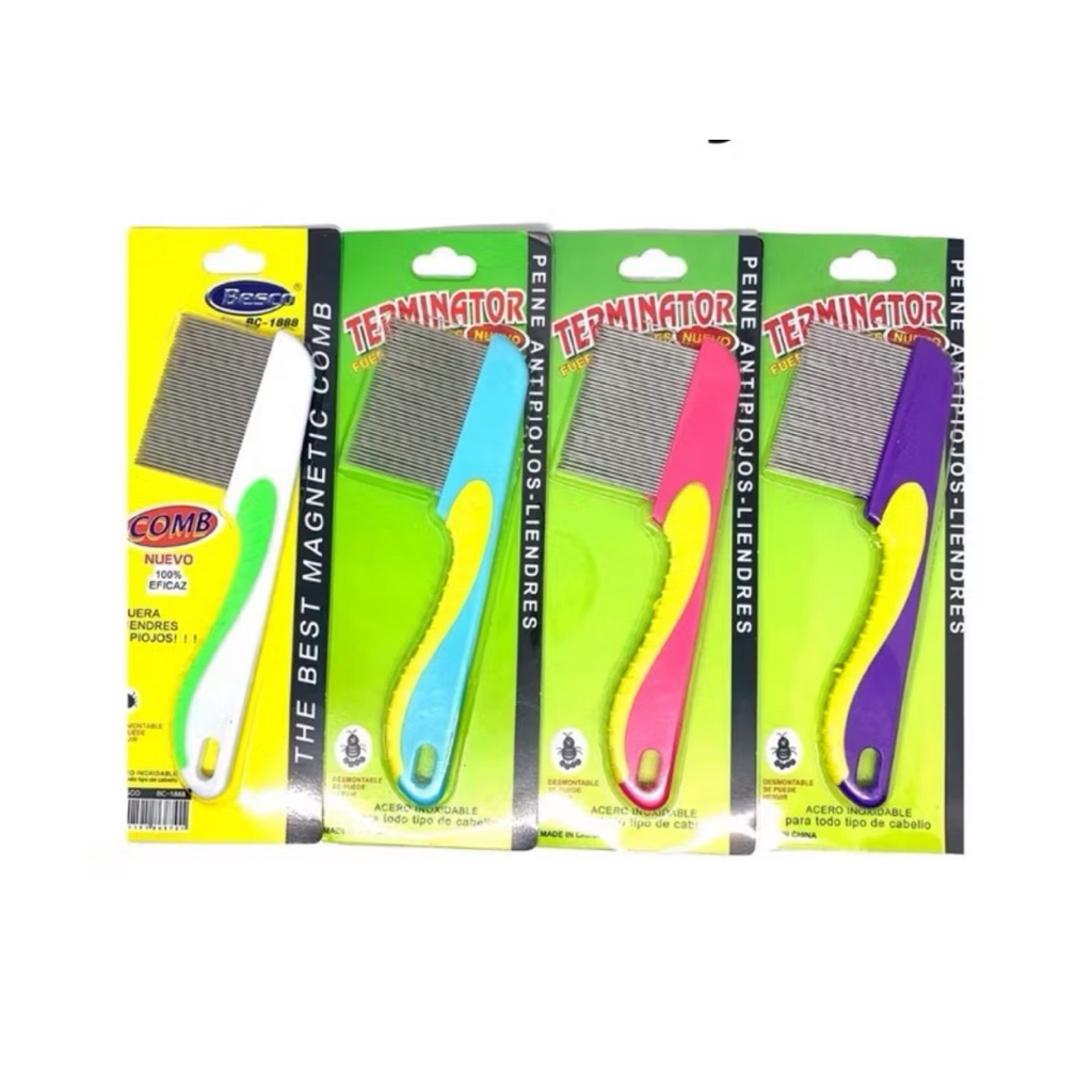 Sisir kutu / sisir gagang kutu / sisir rapat kutu / sisir kutu besi / sisir kutu logam.