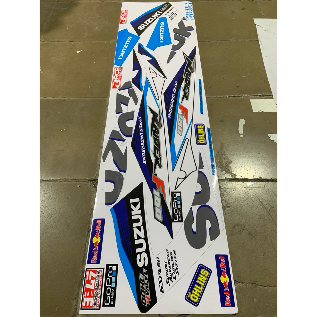 Striping Stiker Satria Fu Facelift Raider Variasi -Satria FU FL 150 Moto GP