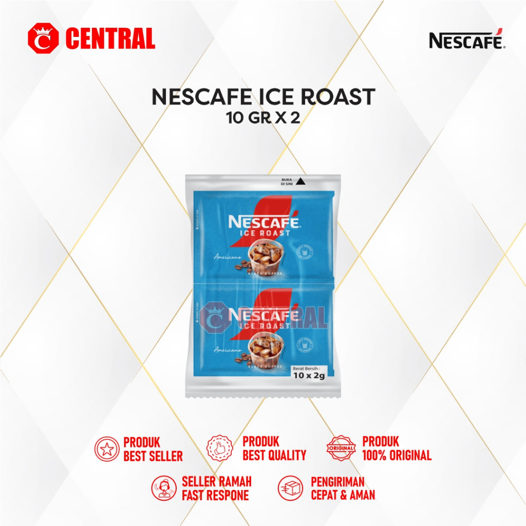

Nescafe Ice Roast Americano Kopi Hitam Instan 2gr 10sashet