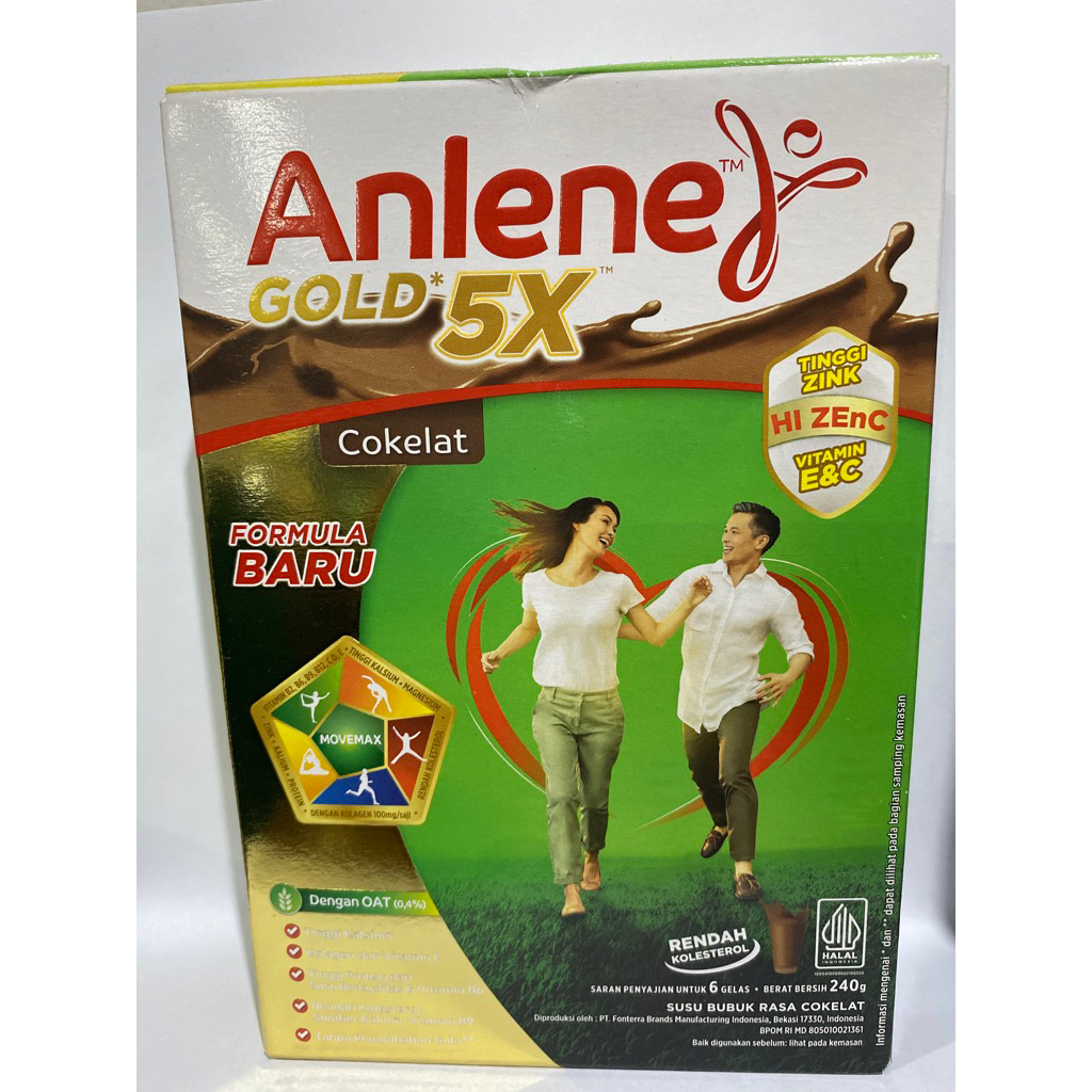 

Anlene Gold 5x Rasa Cokelat 240g ORI 100%
