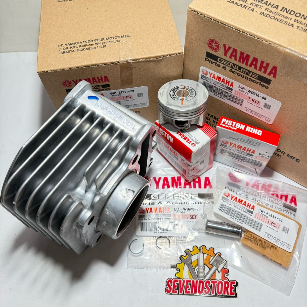 Paket Cylinder blok piston ring kit 54P block seher set Mio J Soul GT XRide X Ride Fino Fi Original 