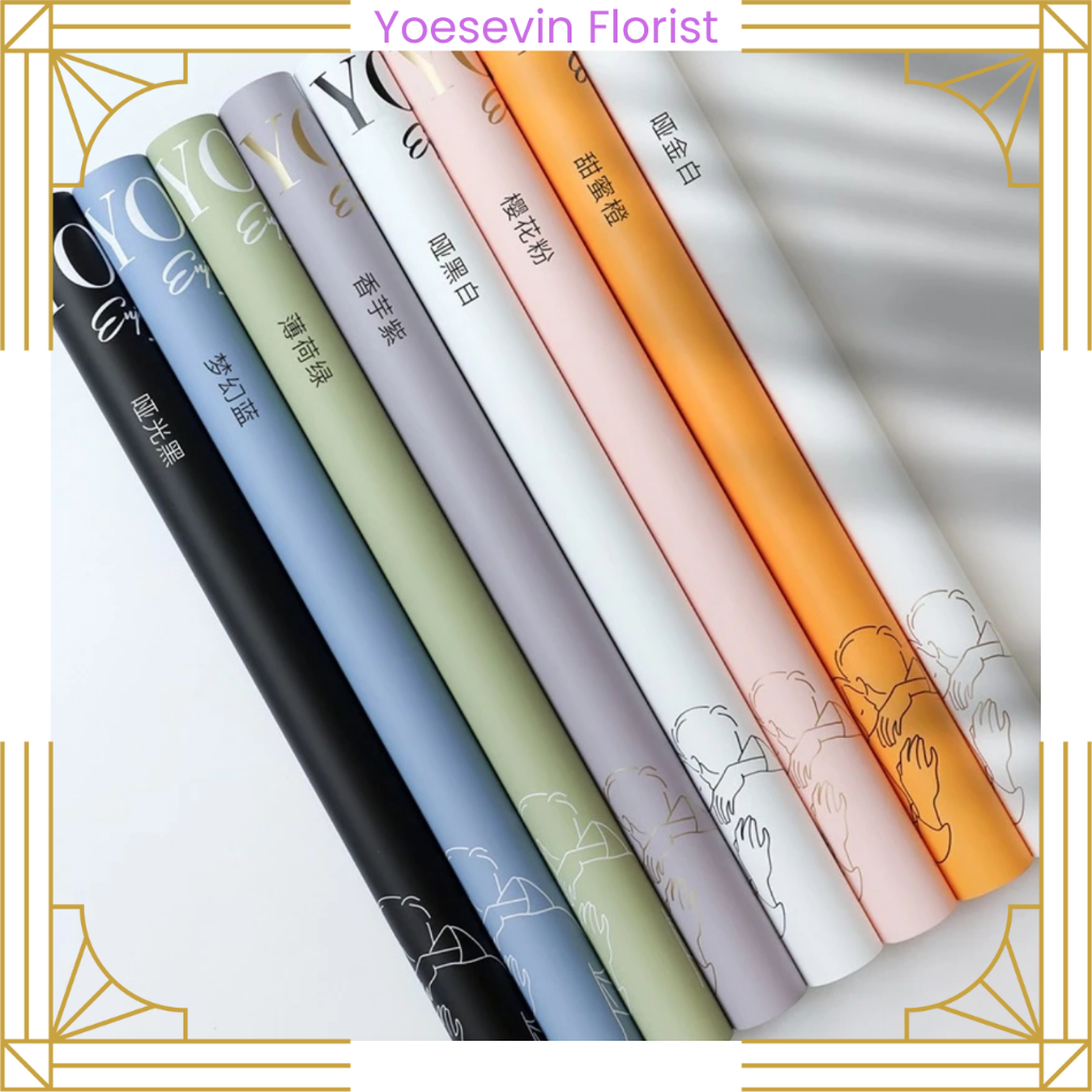 

KB6109 Kertas Buket Bunga Valantine Flower Wrapping Cellophane Everyday I love you Ecer