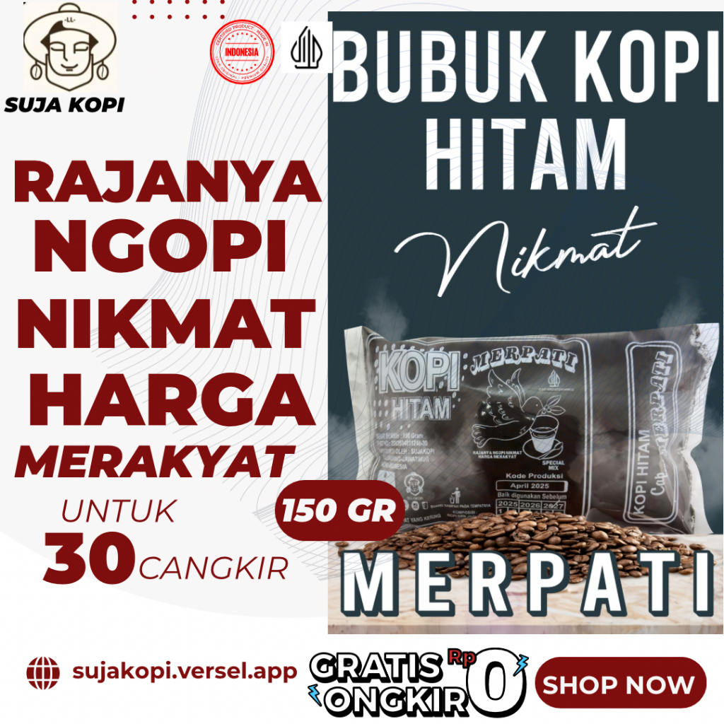 

KOPI BUBUK ROBUSTA 1,5KG BELI 150GRX10PCS TERLARIS BISA DIJUAL LAGI UNTUNG BANYAK