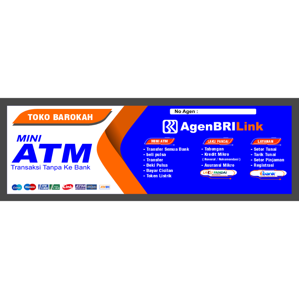 

STIKER VINYL BRILINK | STIKER BRILINK | STICKER MEJA KASIR BRILINK