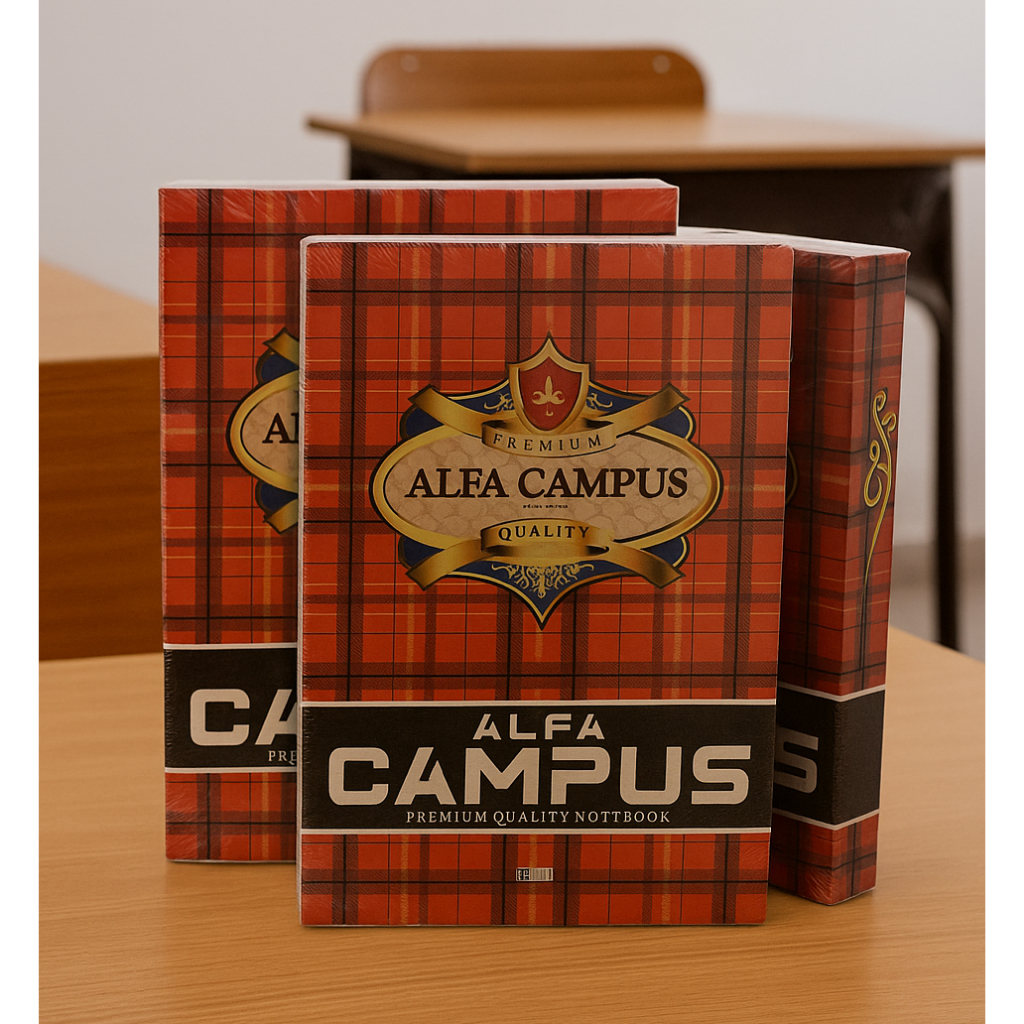 

Buku Tulis ALFA CAMPUS (50 LEMBAR) 1 PACK ISI 10, UKURAN B5