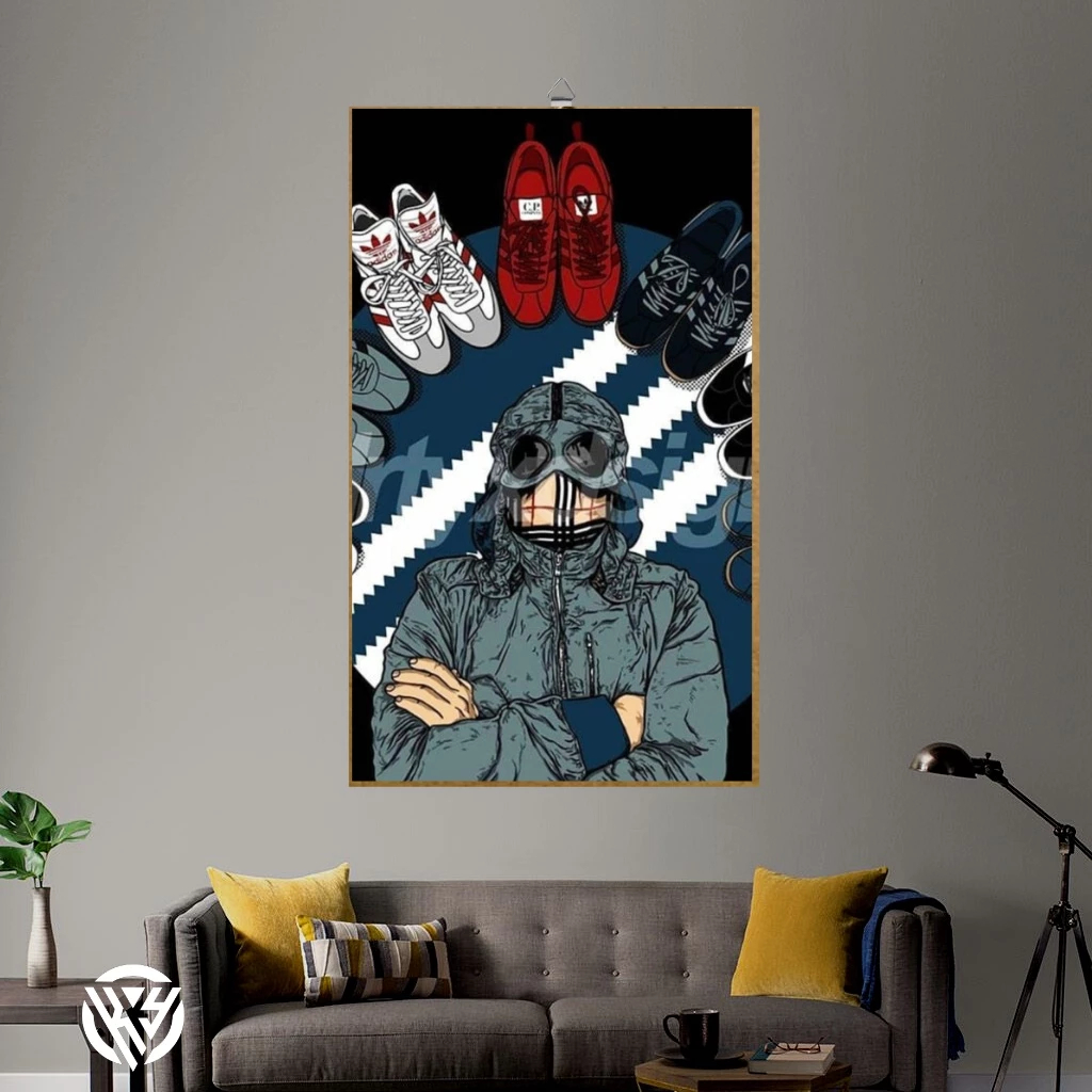 Poster Casual Adidas Hiasan Dinding / Poster Casual