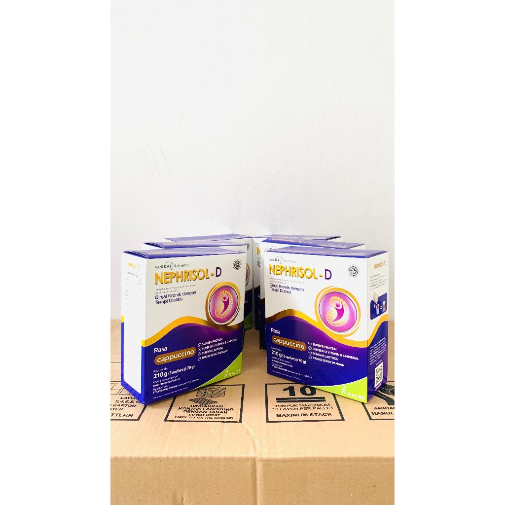 

Bundle 6 box Nephrisol D Vanilla dan Cappucino 6 box