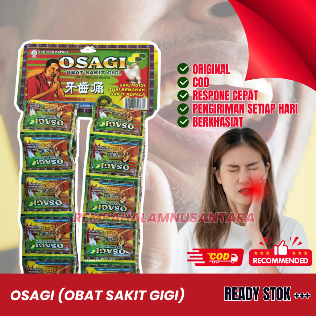 

Osagi Hijau Renceng Obat Sakit & Gusi Bengkak
