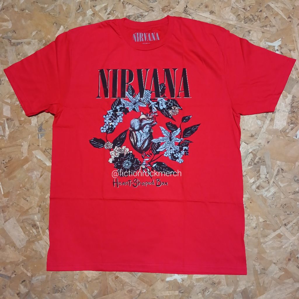 Kaos Band NIRVANA import original Size LARGE - Heart Shaped Box