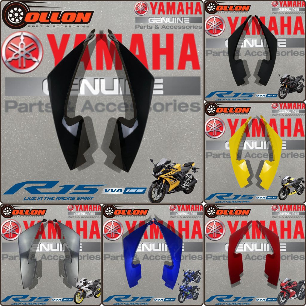 PANEL 3&4, COVER SIRIP LAMPU DEPAN R15 VVA V3 ORIGINAL YAMAHA BK6-F172H-00 BK6-F172G-00