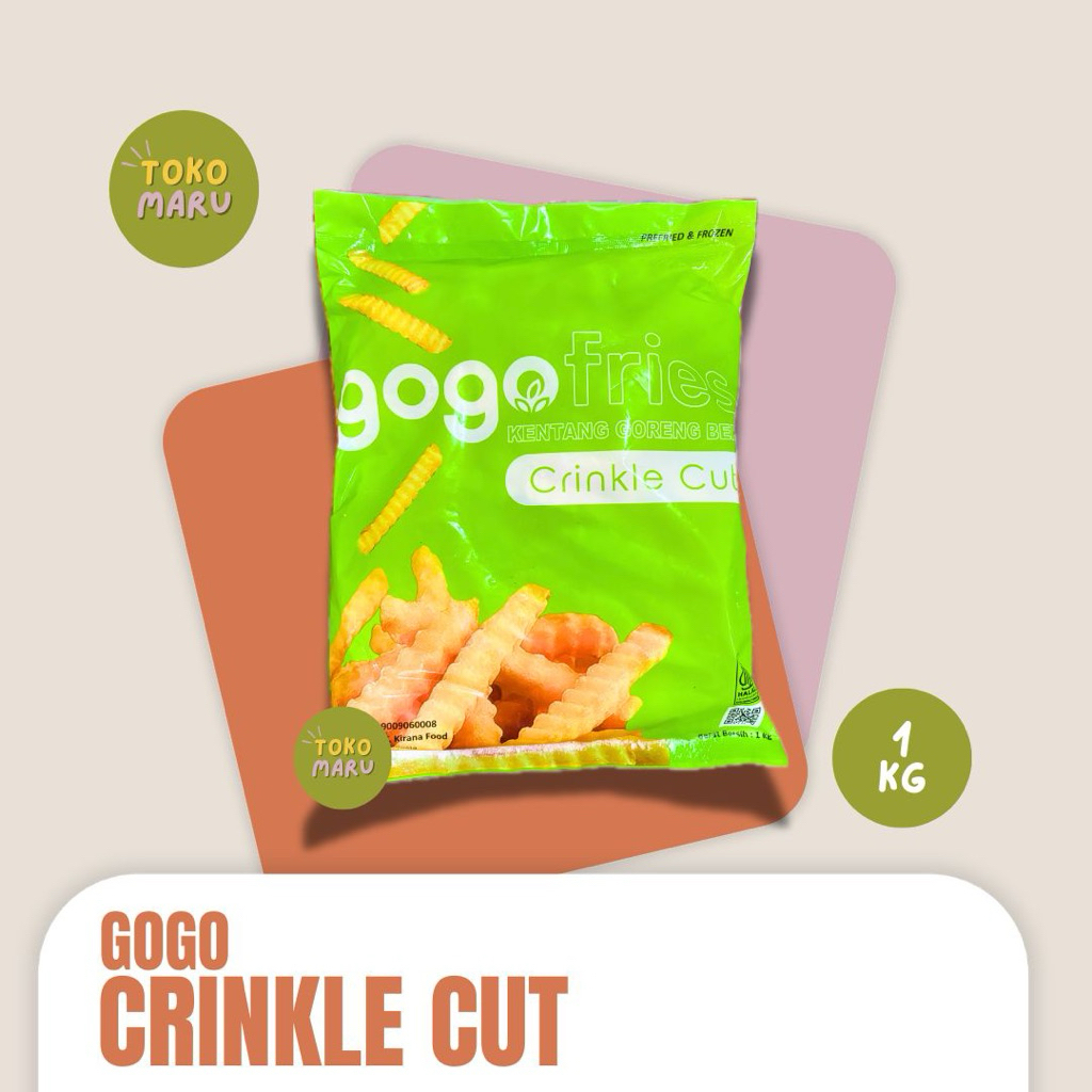

GOGO KENTANG CRINCLE CUT 1kg