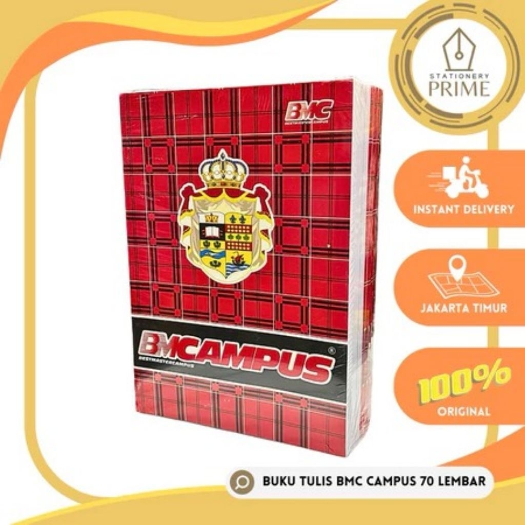 

Buku Tulis BMB / BMC Campus 70 Lembar ( 1 Pack isi 10 Buku )