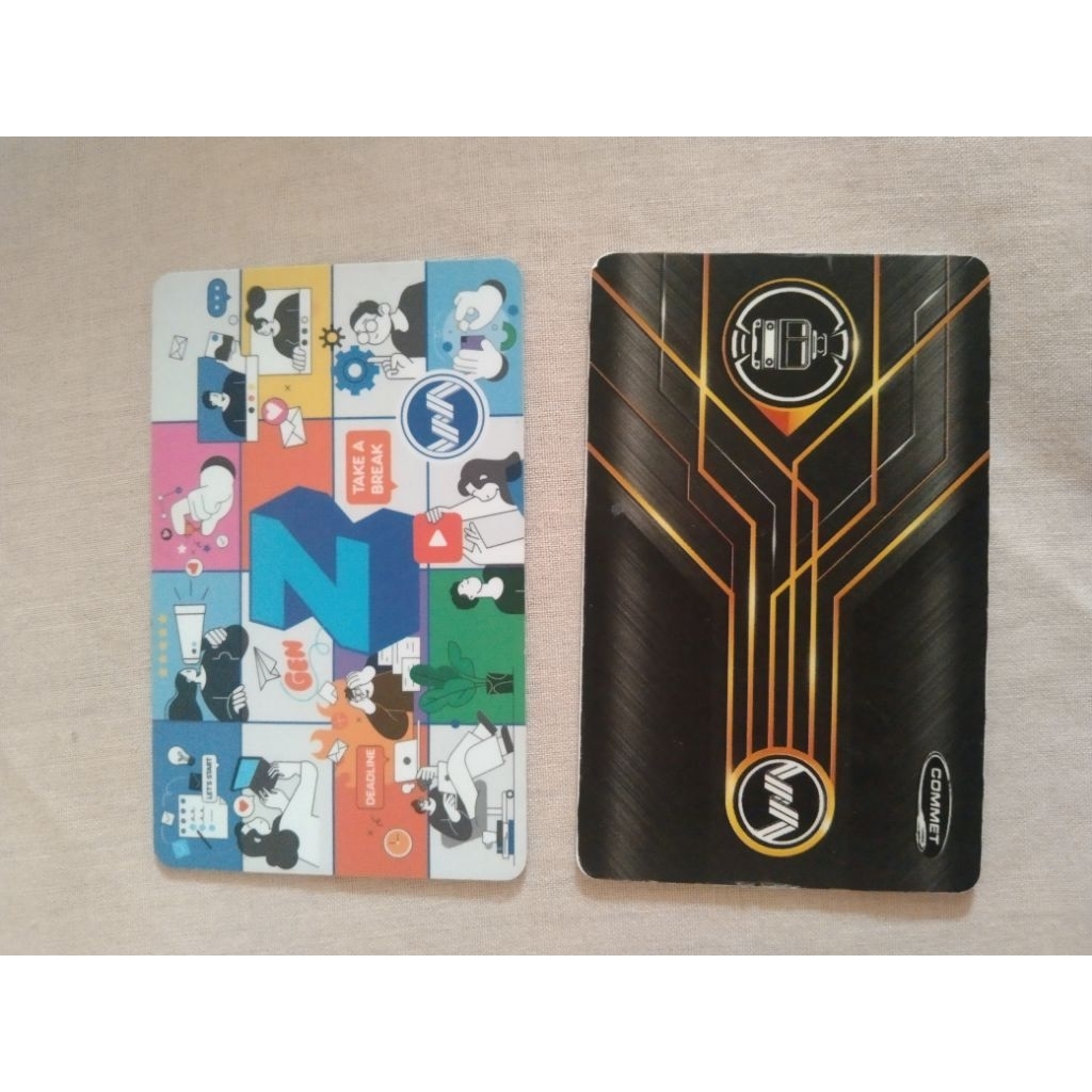 kartu kereta commuterline KTM KRL bekas kosong 2 kartu