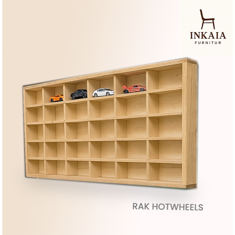 Rak hotwheels Rak mainan Diecast dinding