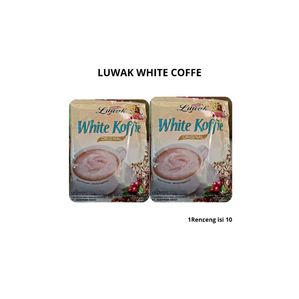 

Murah Luwak white coffee 1 RCG isi 10 kopi instan