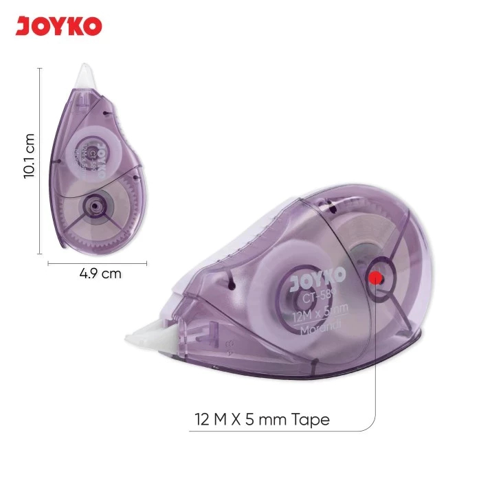

A08 AzkaATK Store Pita Koreksi Correction Tape Joyko CT-589 Morandi