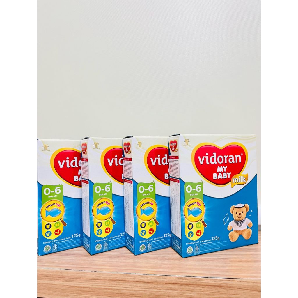 SUSU VIDORAN MY BABY MILK 0-6 BULAN 125GRAM BUNDLING 4 BOX