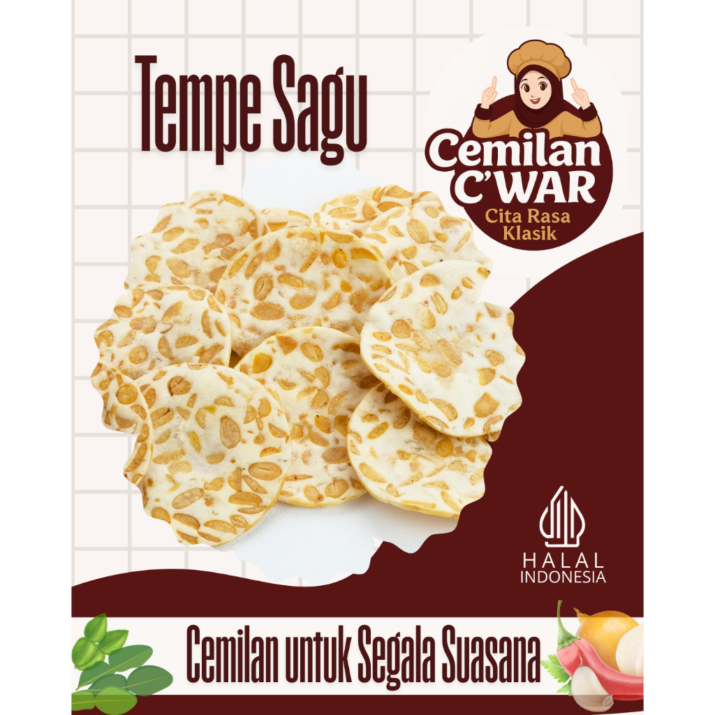 

CEMILAN KERIPIK TEMPE SAGU 250 gr