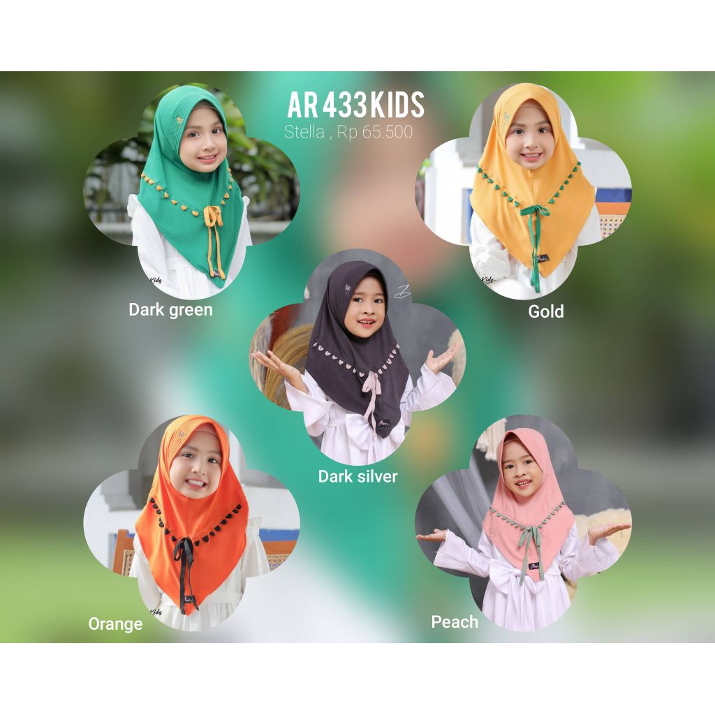 AR 433 Couple hijab ( kids + mom ). terbaru variasi list by arrafi orj