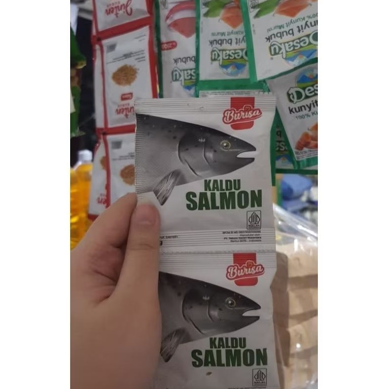 

Kaldu Salmon Burisa 3gr | Bubuk Kaldu Salmon