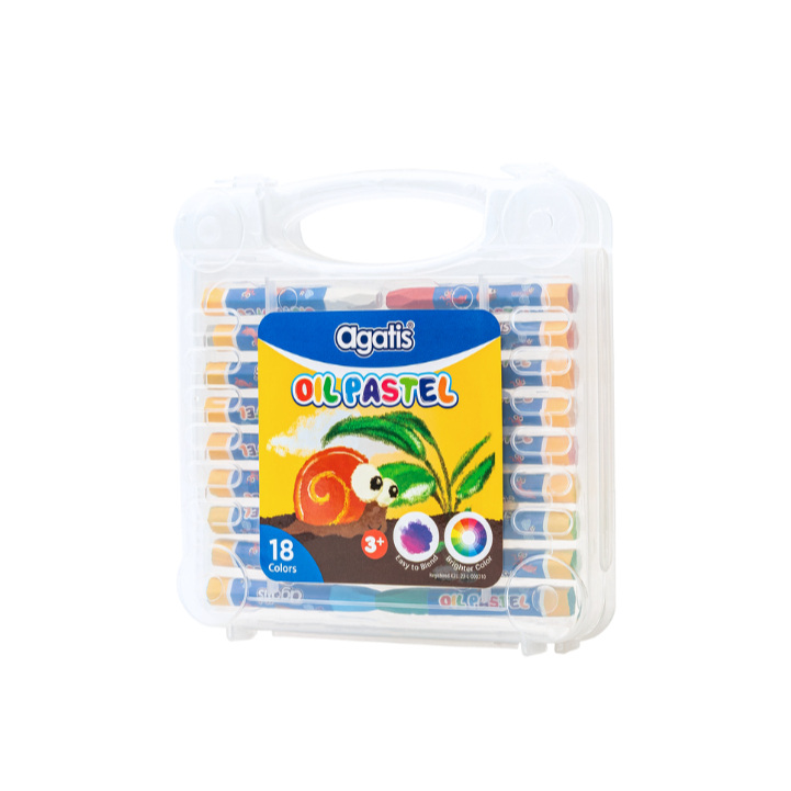 

Crayon Agatis / 18 Warna / Oil Pastel