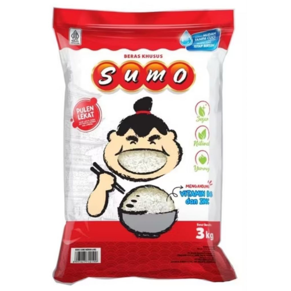 

(KHUSUS NEXT DAY, REGULER, HEMAT, KARGO) Beras Premium Fortifikasi Sumo Merah 3 KG / Beras Sumo Merah 3KG / Sumo Merah 3 Kilogram (BERAS FORTIFIKASI)