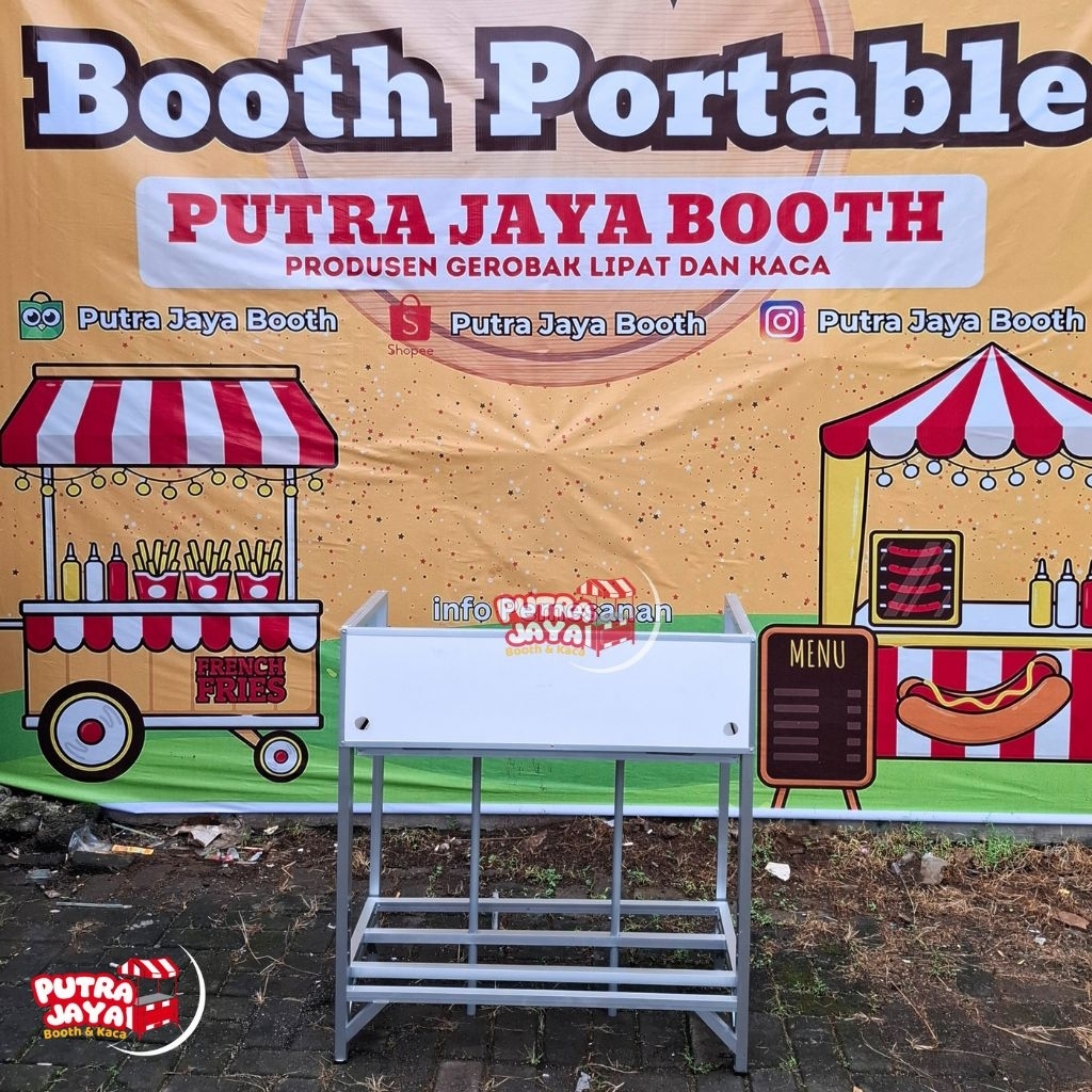 Meja Kompor portable 2 Tungku