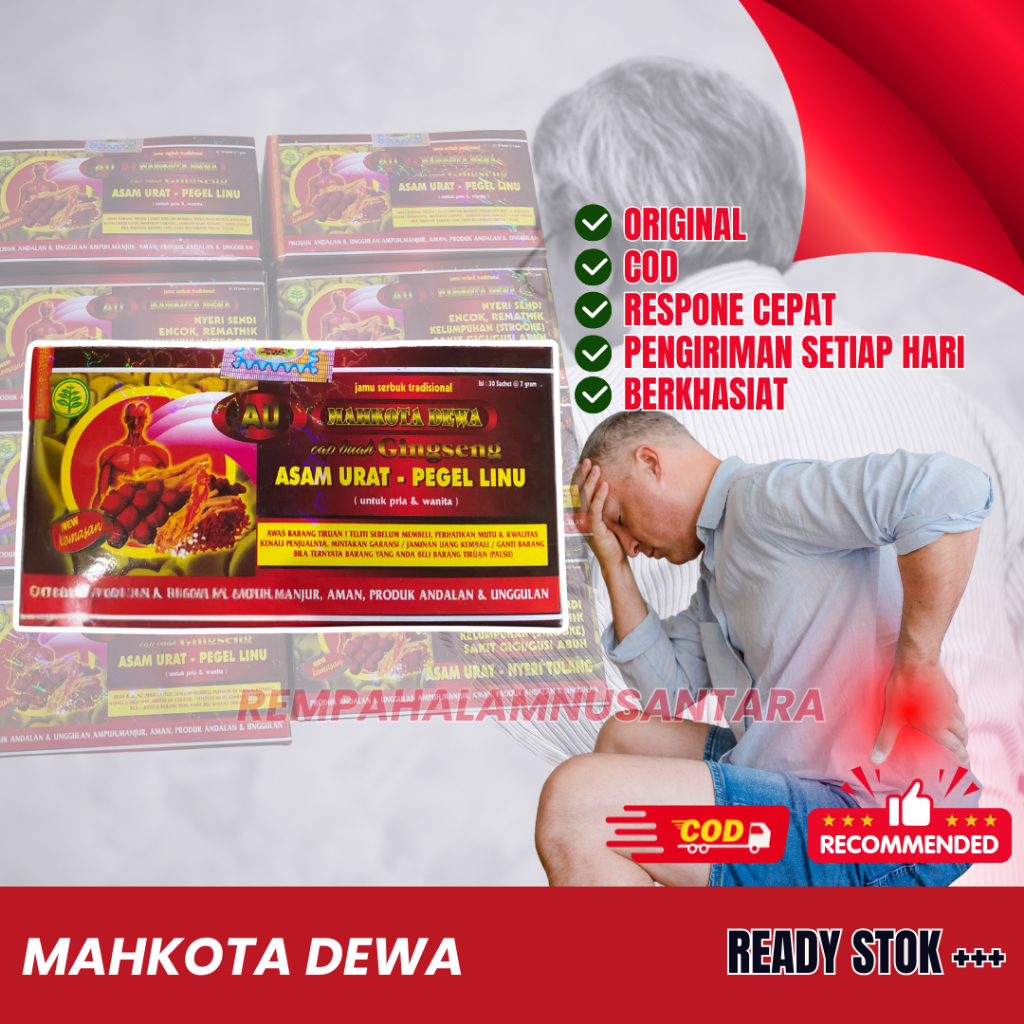 

Serbuk Mahkota Dewa Kemasan Merah 30 Sachet Original