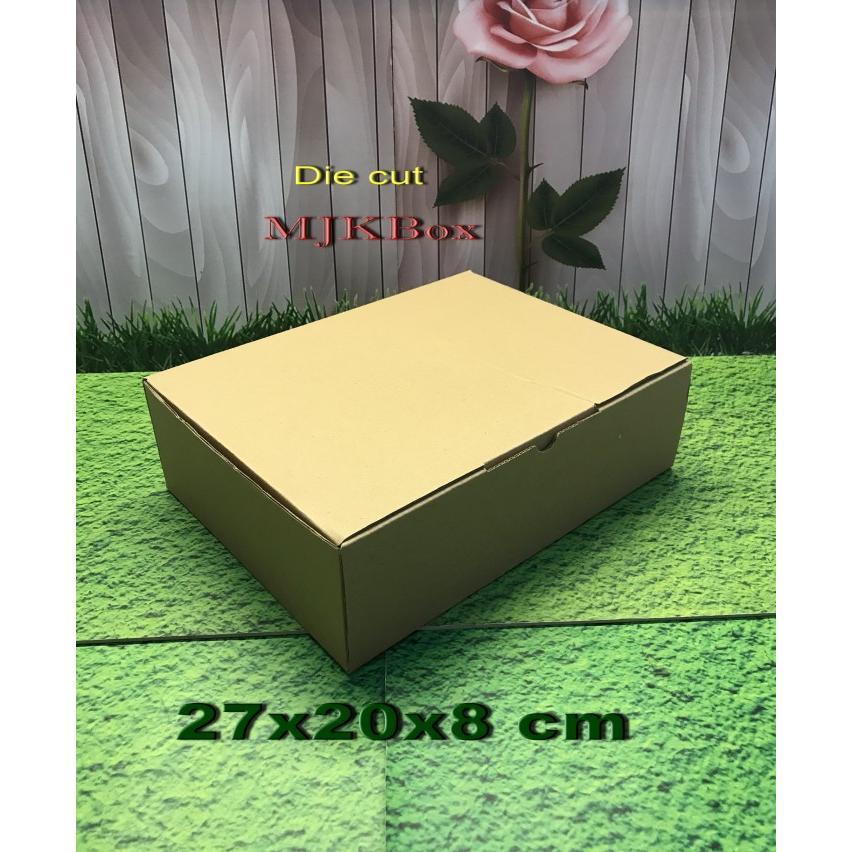 

Kardus karton uk. 27x20x8 cm...die cut box kotak Souvenir -dll