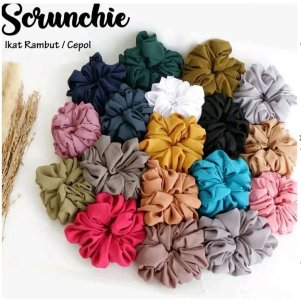 SCRUNCHIE CEPOL HIJAB/IKAT RAMBUT KOREA/SCRUNCHIE IKAT RAMBUT/CEPOL HIJAB KOREA