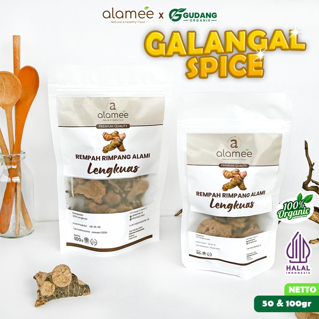 

alamee rimpang lengkuas aroma segar rasa pedas bumbu alami untuk masakan tradisional herbal alami