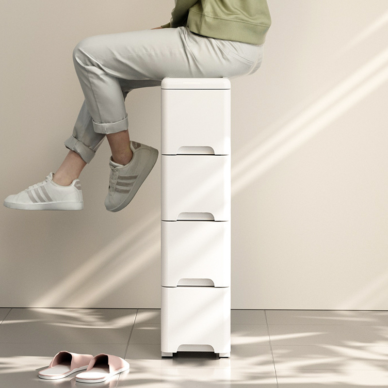 Best Lemari plastik 4/5/6 susun Lemari laci Lemari plastik panjang Cocok untuk kamar mandi, toilet