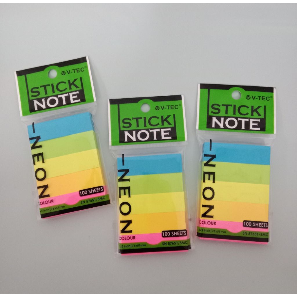 

STICK NOTE V-TEC SN 57651/5MC 100S