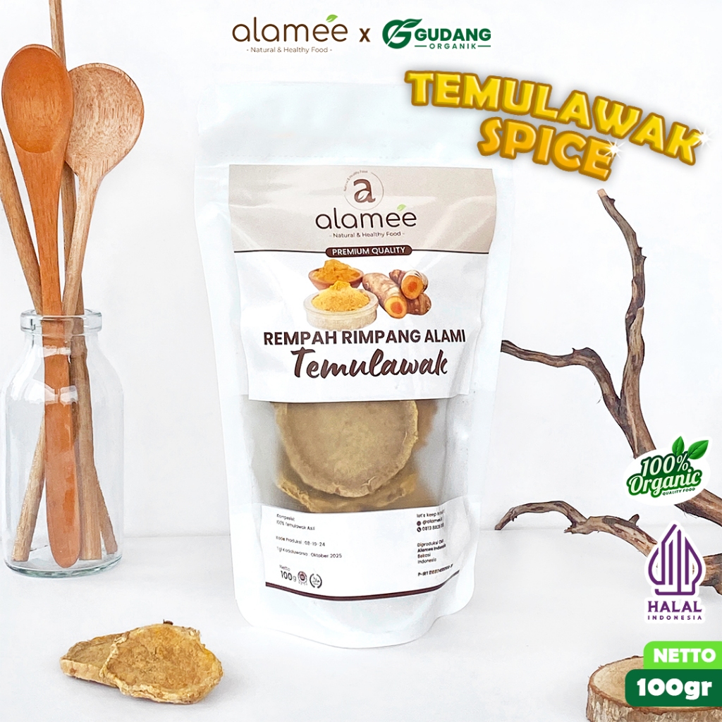

alamee rimpang temulawak 100 gram herbal tradisional segar alami rasa hangat antioksidan alami