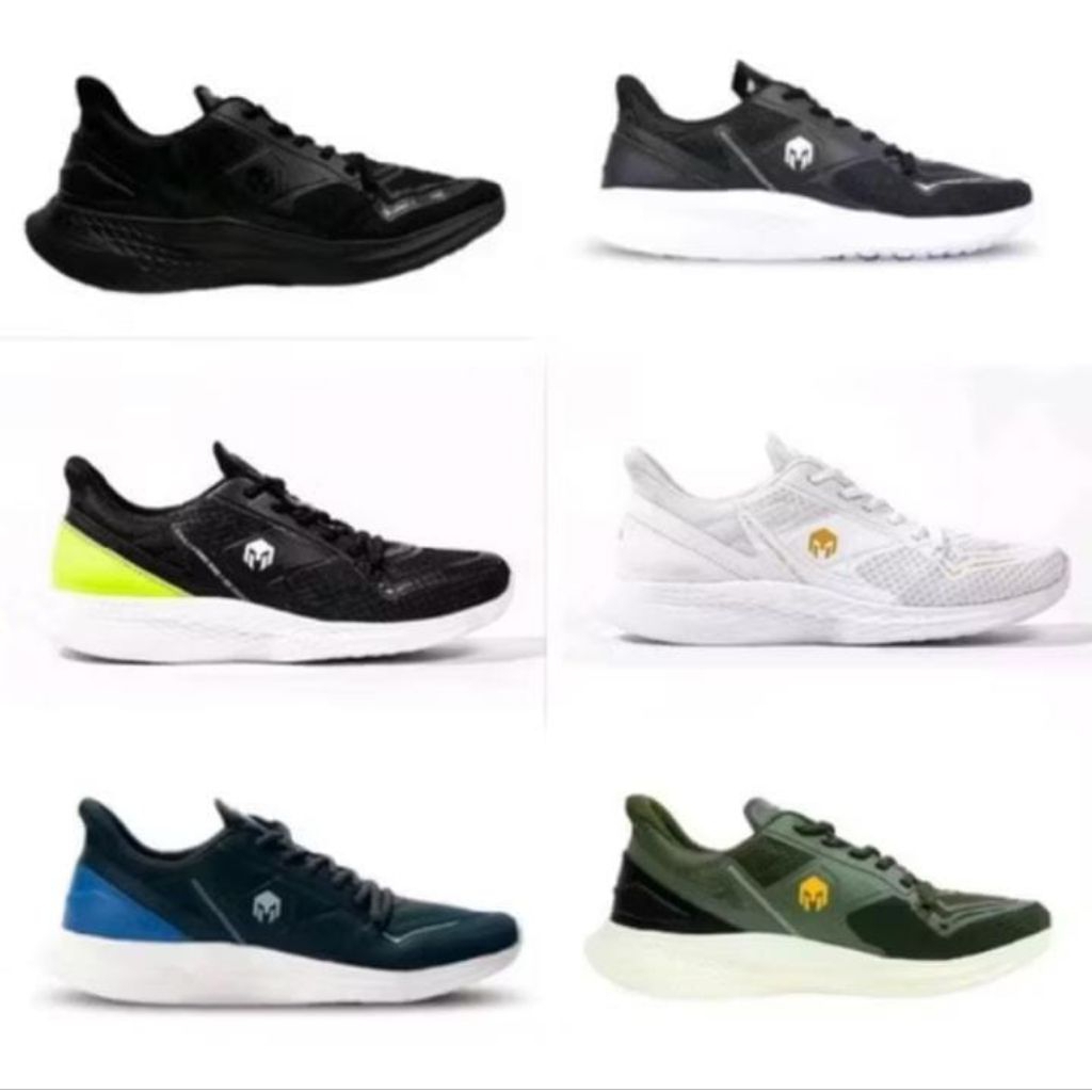 Mills –TREXIMO OMEGA-WHITE GOLD, DARK BLUE- Sepatu lari /Running /Trail Run / Basket /BTS Futsal Foo