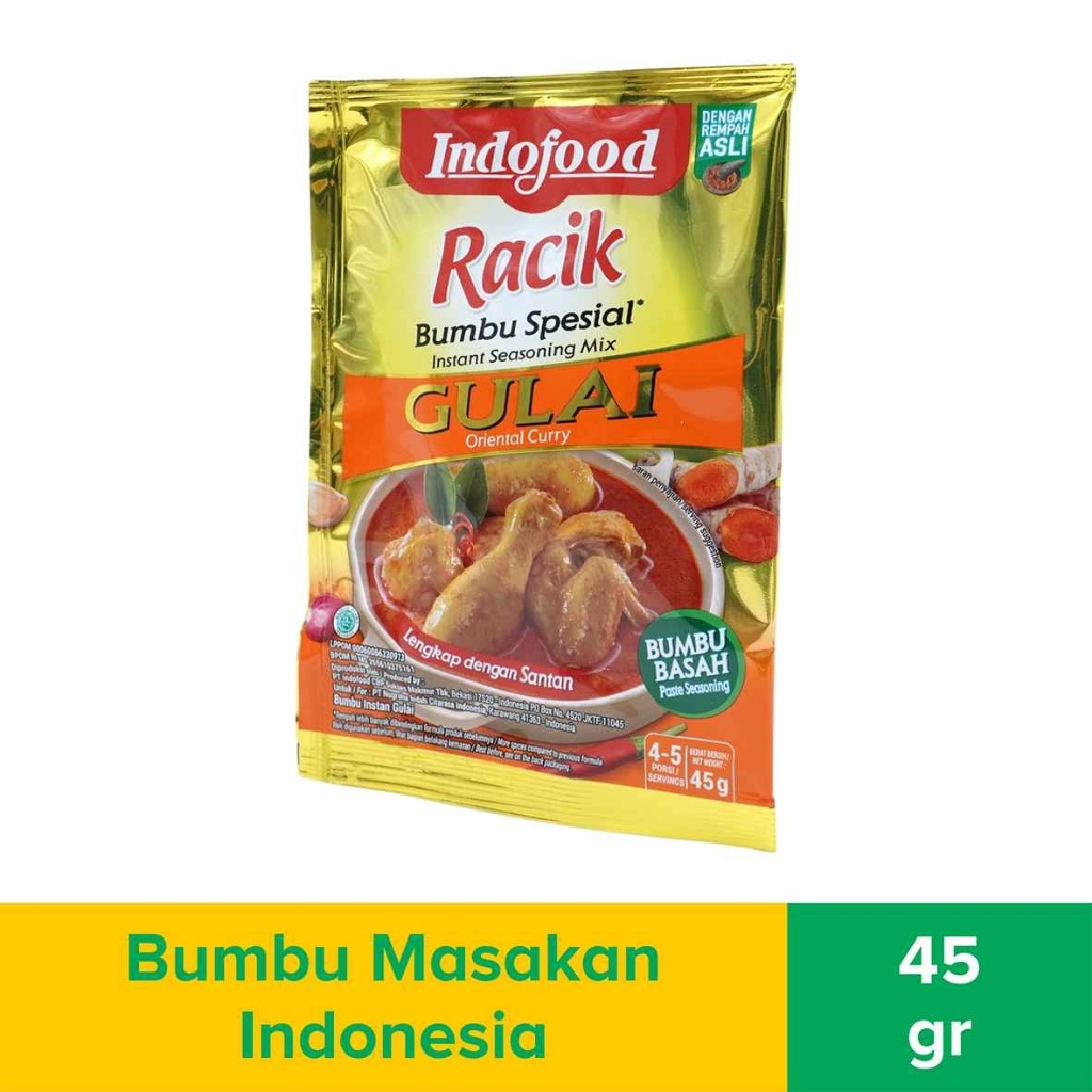 

Indofood Racik Bumbu Spesial Gulai Daging 45 Gram