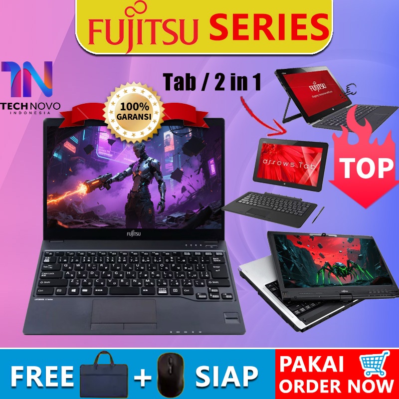 Laptop Fujitsu T902 Q507 Q508 Q555 Q665 Touchscreen Tablet PC Hibrida 2-in-1 13.3" 11.6'' 10.1'' Lay