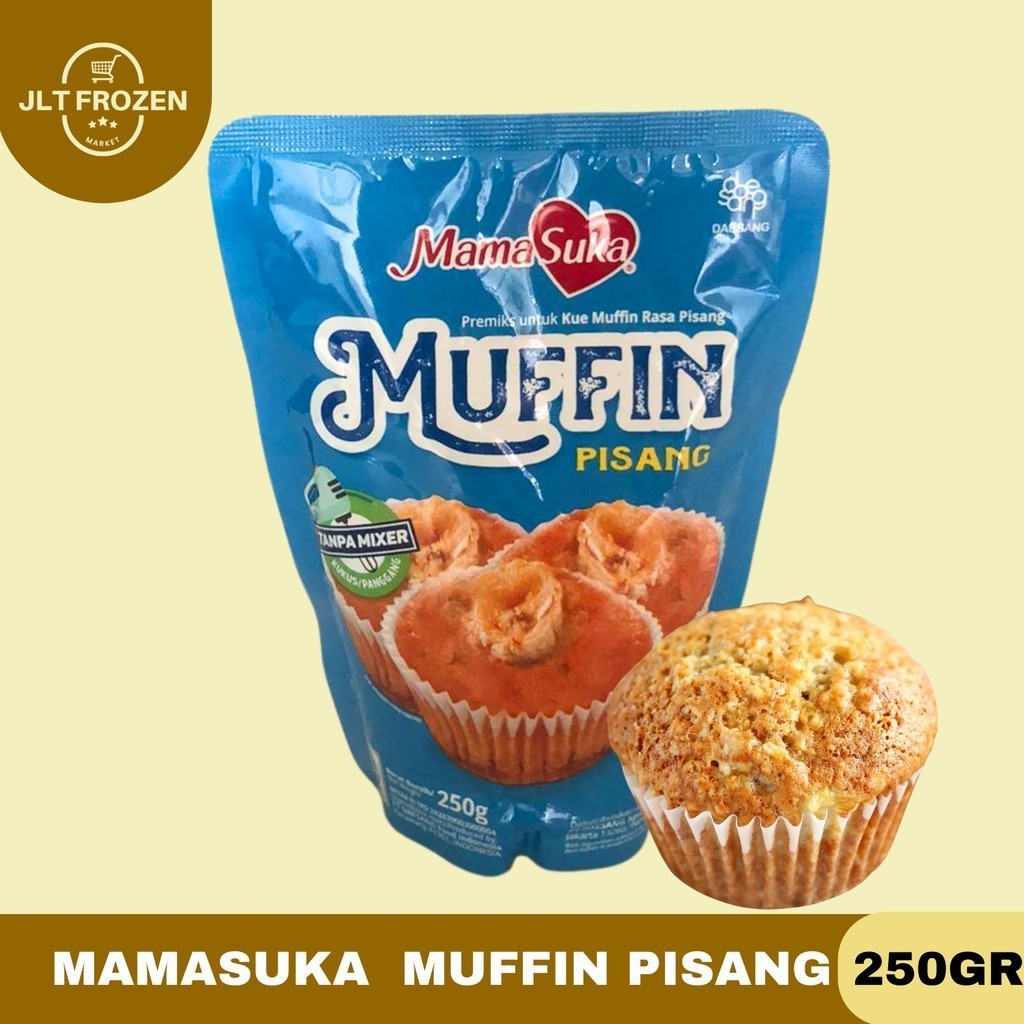 

[oddsolshop] pekanbaru/Mamasuka Premiks Kue Muffin Rasa Pisang 250GR Tepung Premix Banana Cake