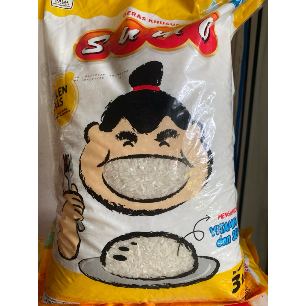 

Beras Sumo 3 KG Kemasan Kuning